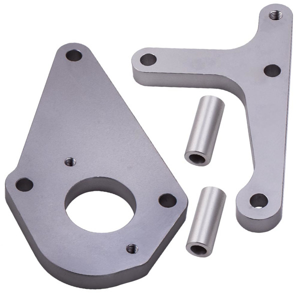 Low Mount Alternator Power Steering Pump Bracket Pulley fit for GMC Fit LS Truck-4