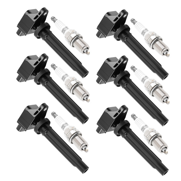 UF-562 Ignition Coil & 2756 Spark Plug Set fit for Suzuki Grand Vitara V6 2.7L-6