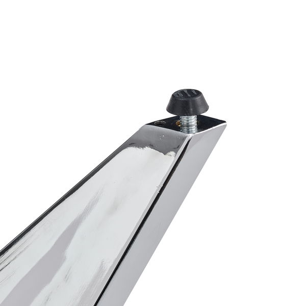 37英寸圆形餐桌，小型圆形厨房桌，银色金属桌腿，适合2至4人，现代餐厅餐桌，粗木材质。--不支持self-pick up且不支持指定仓库发货-8