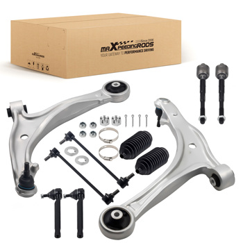 10pc Front Lower Control Arms Tie Rods Sway Bar Kit fit for 2005-2010 Honda Odyssey
