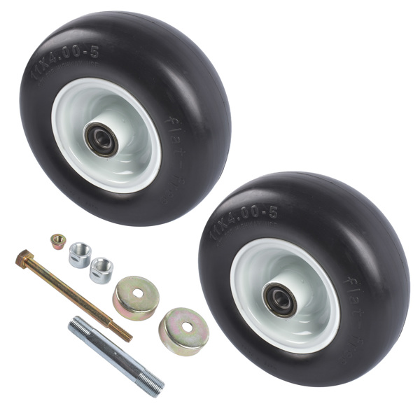 车轮总成 2X Wheel Assembly 103-9591 Replacement for Exmark No Flat Solid No Air Required Tire 325 lbs-6