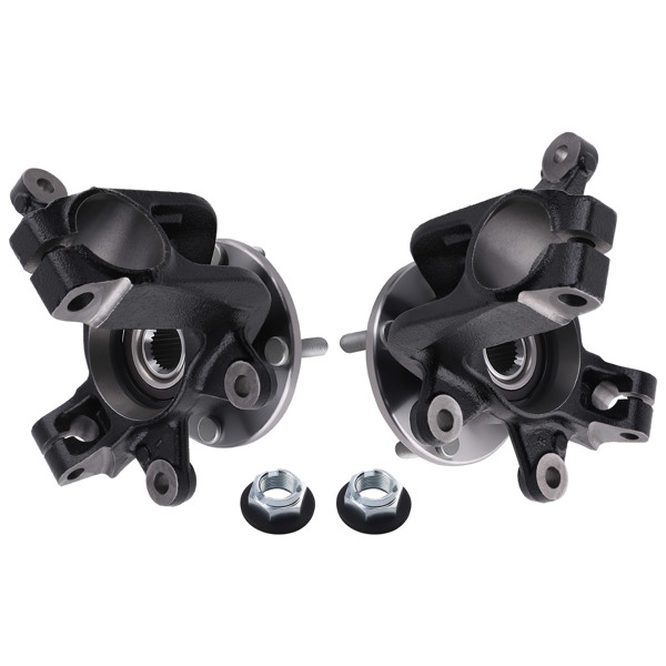 Left Right Front Steering Knuckle Pair fit for Ford Focus 2006-2011 LK003 LK004-6
