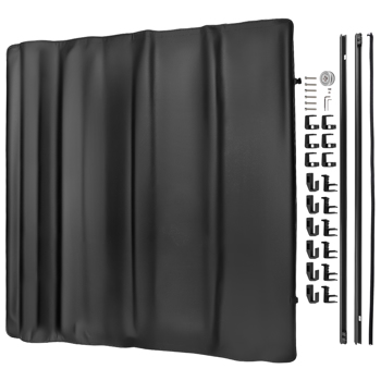 5ft Bed Soft Roll Up Tonneau Cover fit fit for Ford Ranger 2019-2026 Aluminum Vinyl