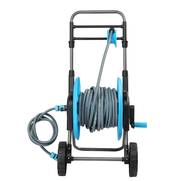 43*50*90cm 蓝+黑灰 铁+塑料 +1.9M水管接头 拼接+车轮 水管车-1