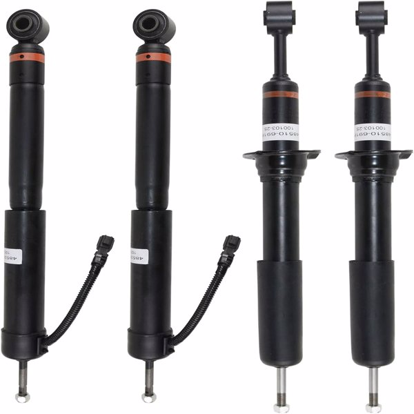 减震器 4pcs Front & Rear Air Shocks Struts Absorbers ADS Kit Replacement for Lexus GX470 Toyota Land Cruiser 2003-2009 4853060071 4853069185-2