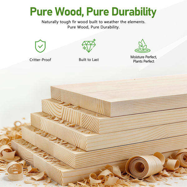 119*57*76cm 木种植框 杉木 高脚款 原木色(72665270同款）-16