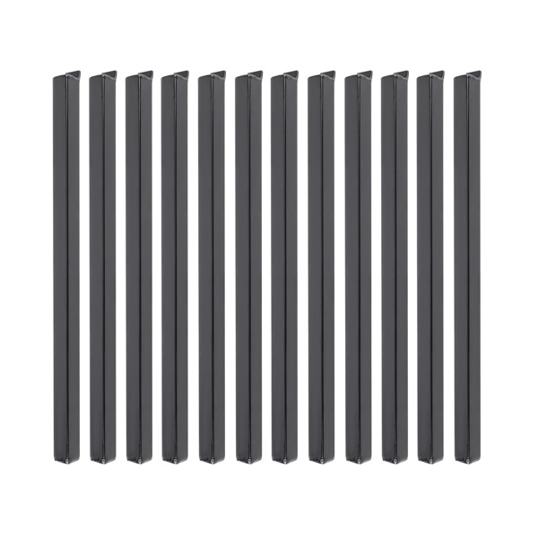 4x Black Universal Storage Shelving Brackets Powder Coated 19.6'' (D)x59.3'' (H)-1