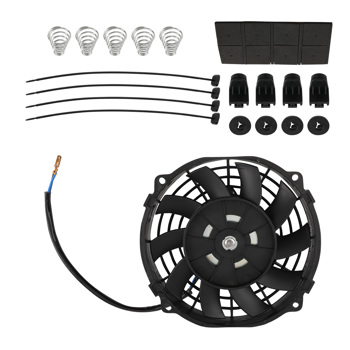 7\\" Universal Electric Radiator Cooling Fan 2900RPM 800CFM fit for Auto Black 12V 80W
