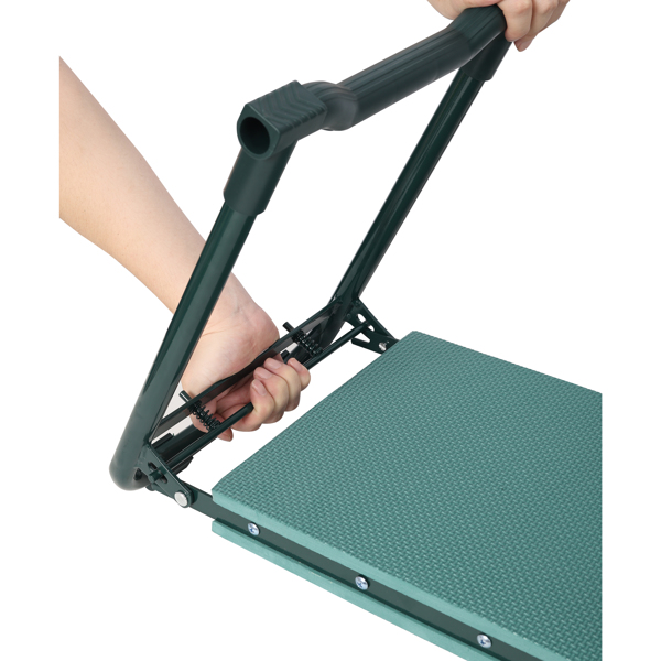 园艺跪垫兼座椅长凳——附赠2个工具收纳袋，可折叠设计，配有EVA泡沫垫、加宽加厚软垫及大型工具包，专为园艺爱好者打造。--不支持self-pick up且不支持指定仓库发货-12