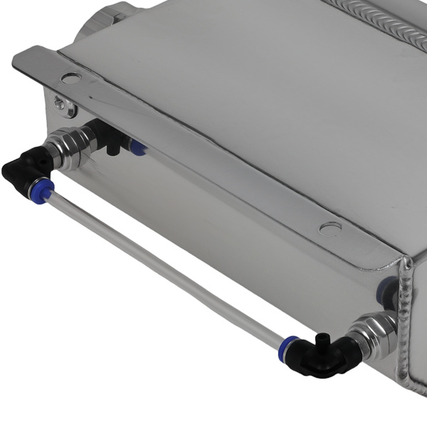 2L Polished Aluminum Coolant Radiator Overflow Reservoir Expansion Water Tank-4