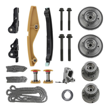 Timing Chain Kit & VVT Crank Sprocket fit for Ford F-150 Lincoln Taurus 3.5L 11-17