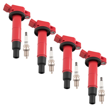 4x Ignition Coil + Spark Plug fit for Scion xB 2.4L and Toyota Corolla 2.4L