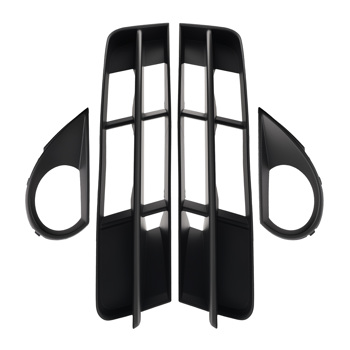 Front Upper Lower Bumper Fog Grille fit for Audi Q7 2010-2015 4L0807681B 4L0807682B