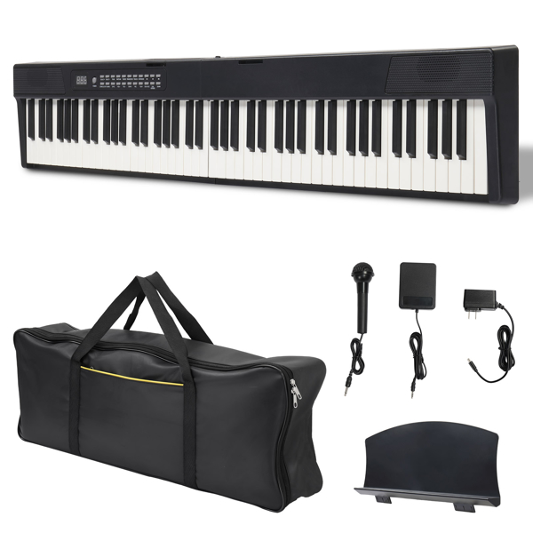 【AM不售卖】GPPS01-106/Y201 88键半重锤键盘可折叠带蓝牙 便携式 黑色 电钢琴 英国-2
