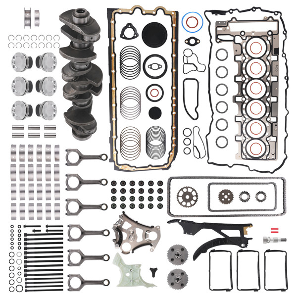 N55 3.0L Engine Overhaul Rebuild Kit Crankshaft & 6X Connecting Rods Set fit for BMW-6