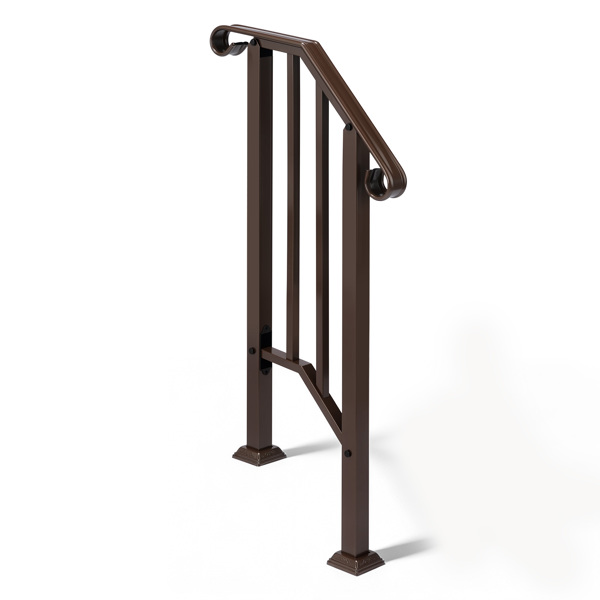 古铜色 1阶 庭院楼梯扶手-4