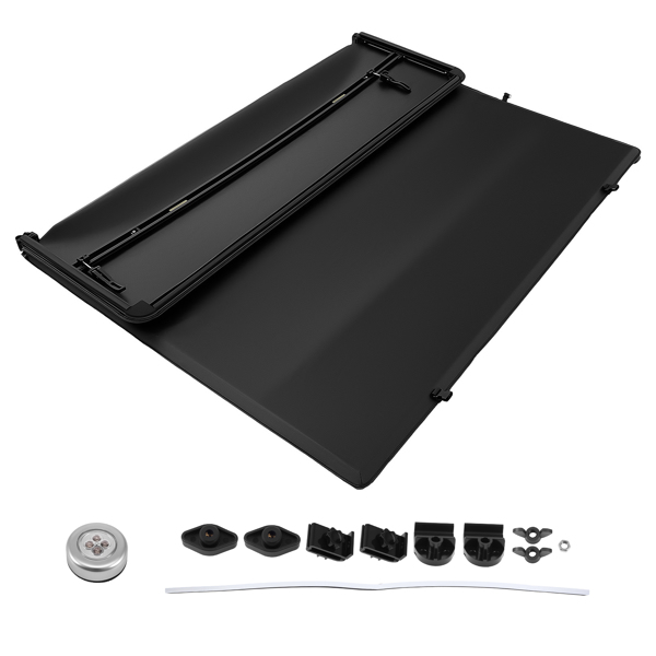 5.5' 3-Fold Tonneau Truck Cover fit for Ford F-150 Super Crew 2015-2026 Soft-6
