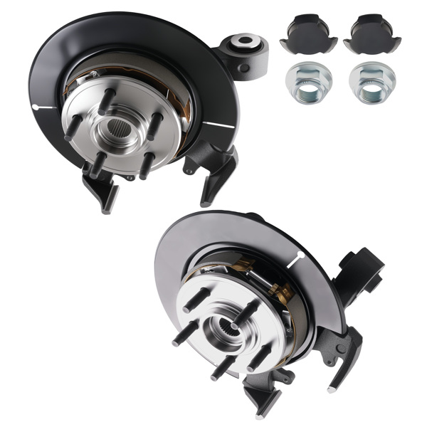 Left Right Hub Bearing Knuckle fit for Ford Explorer 2006-2010 698-413 698-412-6