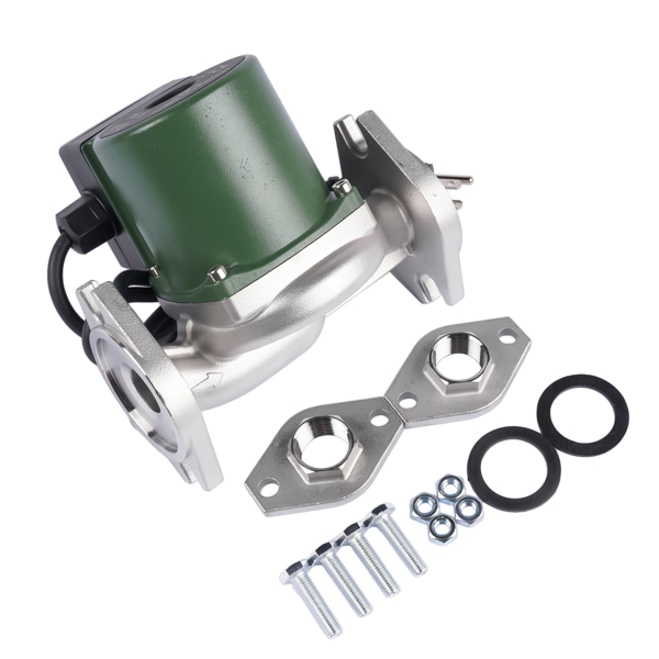 不锈钢循环泵 Stainless Steel Water Circulator Pump Replacement for Taco 008-SF6 008SF6 115V 1/25hp 14GPM 3250RPM 0.84 AMPS 125 Psi Stainless Steel Circulating Pump-8