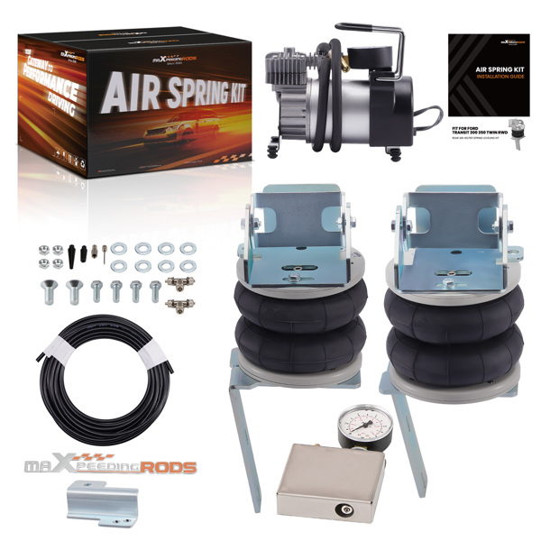 Air Suspension Spring Bag Kit + Air Compressor fit for Ford Transit 2001-2020 RWD-6