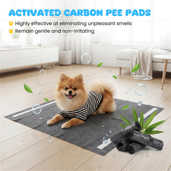 150包24英寸x24英寸6层超吸水宠物训练垫，带气味控制-8