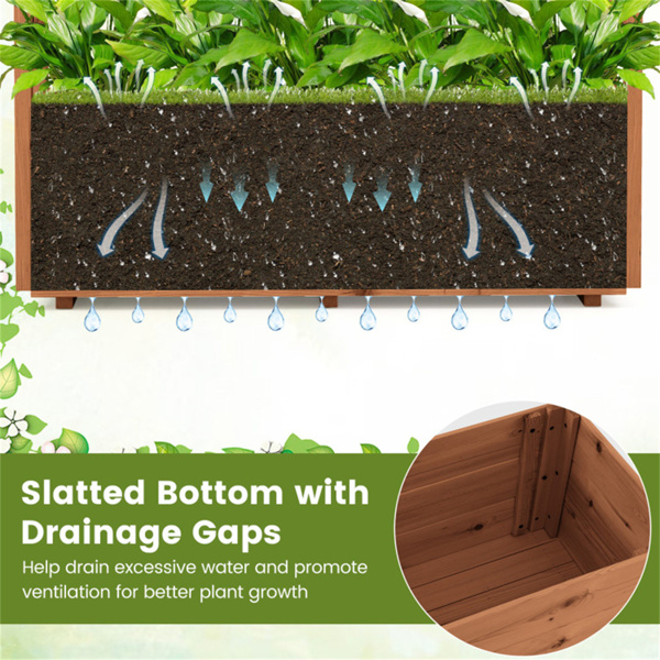 天然松木花园床，100%实心松木结构和悬挂屋顶设计-8