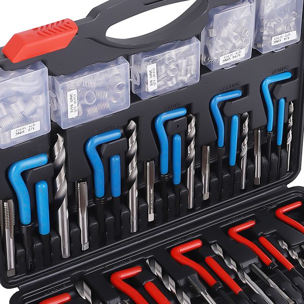 Helicoil Thread Repair Kit 320-Piece SAE and Metric Rethreading Tool Kit-3