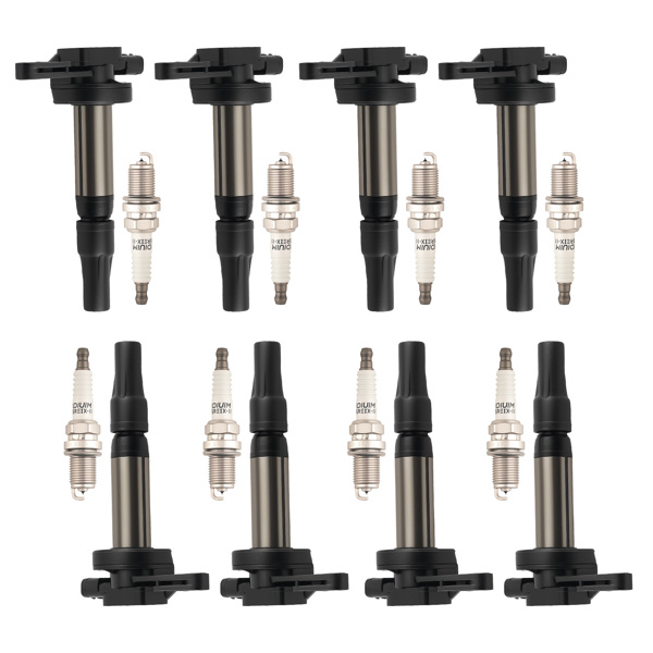 8x Ignition Coils & Spark Plug fit for Land Rover LR3 Range Rover 4.4L 2005-2009-6