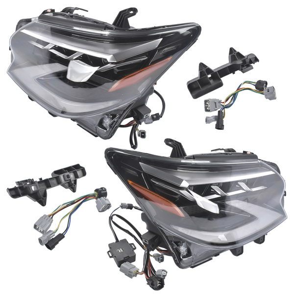 大灯总成 Left +Right LED Headlight Headlamp Replacement for Lexus GX460 2014 2015 2016 2017 2018 2019 8118560G21 8114560G21-4