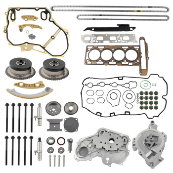 Timing Chain Kit Oil Pump Selenoid Actuator Gear Cover fit for GM Ecotec 2.0L 2.4L