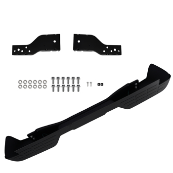 Rear Bumper Assembly fit for Chevy S10/GMC Sonoma 98-2004 Steel Fleetside Black