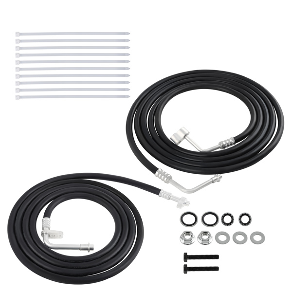 Rear AC Line Hoses Set fit for Chevy Tahoe Yukon Escalade  2007-2014 short Wheelbase-6