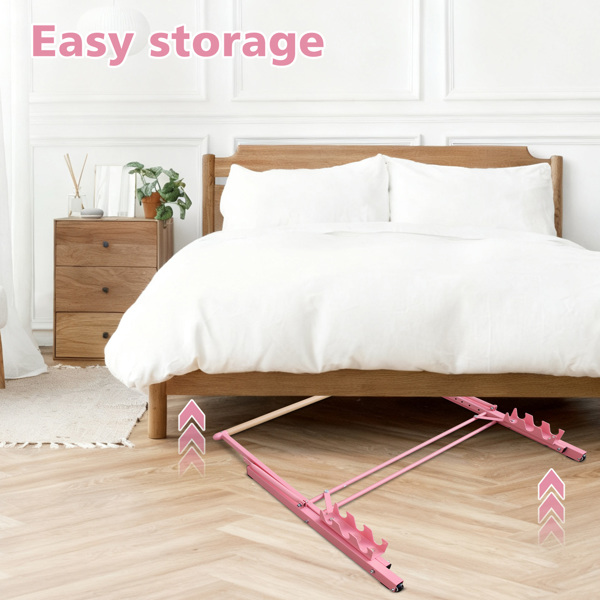 3.5英尺粉色实木芭蕾扶杆，高度可调节范围为31.5-39.5英寸，适用于舞蹈练习--不支持self-pick up且不支持指定仓库发货-8