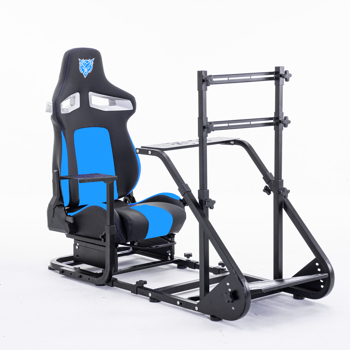 增强型稳定赛车方向盘驾驶舱，兼容 Fanatec、PXN、Thrustmaster 和 Logitech 可调节驾驶模拟器，但不包含手刹、踏板和显示器。--不支持self-pick up且不支持指定仓库发货