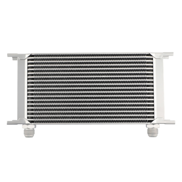 Engine Oil Cooler Kit 10.6"x5.39"x1.97" AN-10 w/ Stainless Braided Hoses-5