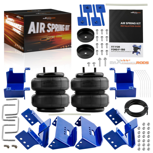 Rear Air Suspension Helper Bags Kit fit for Ford F150 2WD 4WD F-150 2015-2025-2