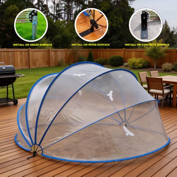 16英尺伸缩式泳池盖、PVC薄膜玻璃纤维杆泳池围栏、户外游泳池配件--不支持self-pick up且不支持指定仓库发货-14