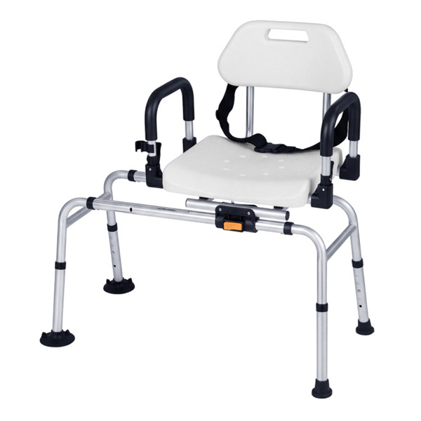 滑动淋浴椅，4位旋转座椅和左右滑动，容量300LBS-4