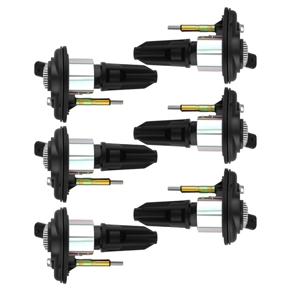 6x Ignition Coil Pack Set fit for Bravada/9-7X/Rainier 4.2L 2002-2005 GN10114 Black-6