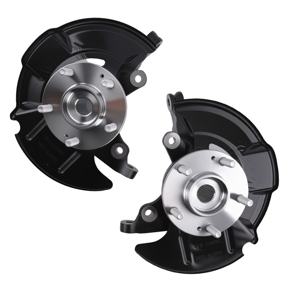 Pair Front Steering Knuckle+Wheel Bearing Hub fit for Hyundai Elantra 2007-2010-6