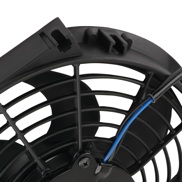 10" Heavy Duty Radiator Fan 800 CFM 12V 2400 RPM 6 Blades Black Plastic-1