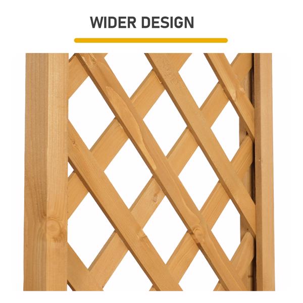 109*44*182CM 柚木色 加高种植花架 杉木 木种植-9