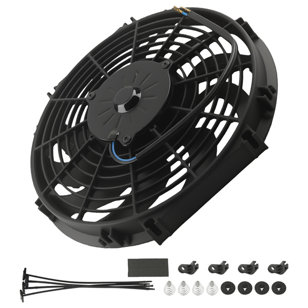 12 inch Universal Cooling Fan fit for Auto Radiator 240W 2250RPM Push Pull 10 Blades-6