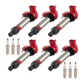 6pcs Ignition Coils & Iridium Plugs fit for Chevy Malibu Impala 3.6L 2010-2020