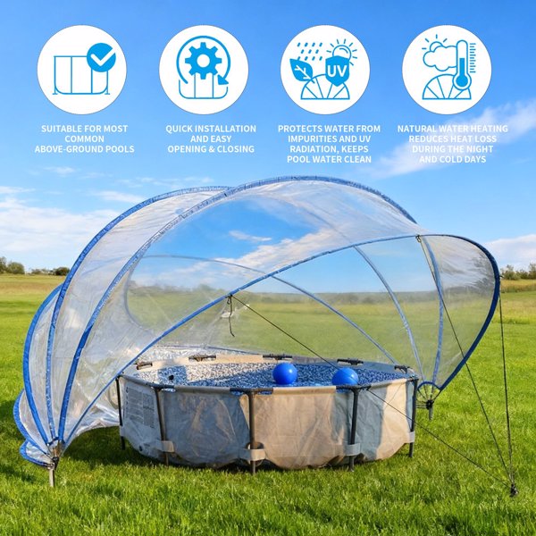 18英尺可伸缩泳池盖、PVC薄膜玻璃纤维杆泳池围栏、户外游泳池配件--不支持self-pick up且不支持指定仓库发货-9