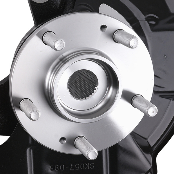 Pair Front Steering Knuckle+Wheel Bearing Hub fit for Hyundai Elantra 2007-2010-2