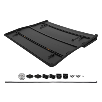 4-Fold 5.6FT Soft Tonneau Cover fit for Dodge Ram 1500 Crew Cab 2009-2026 Waterproof