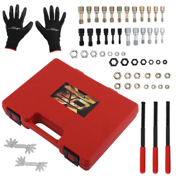 56pcs Thread Restorer Kit Rethread Repair Tool Unc Unf & Metricthread Chaser New