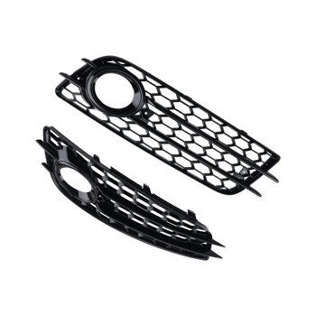 Front Bumper Fog Lamp Grille Cover fit for Audi S4 Base 3.0L Supercharged 2008-2012