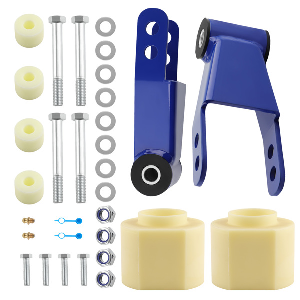 Front 3'' Rear 2'' Level Lift Kit Shackles fit fit for Jeep Cherokee XJ 1984-2001-6